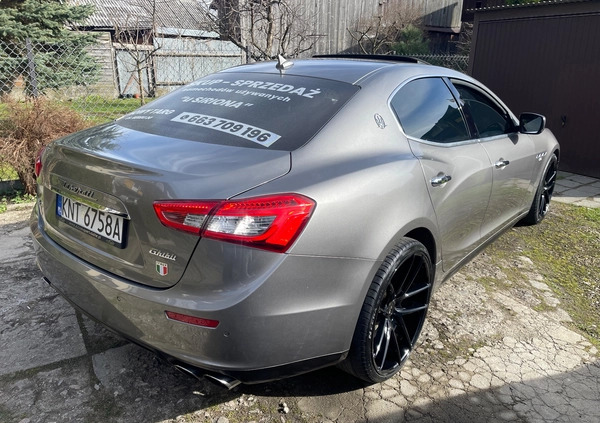 Maserati Ghibli cena 89000 przebieg: 169000, rok produkcji 2014 z Pruszków małe 106